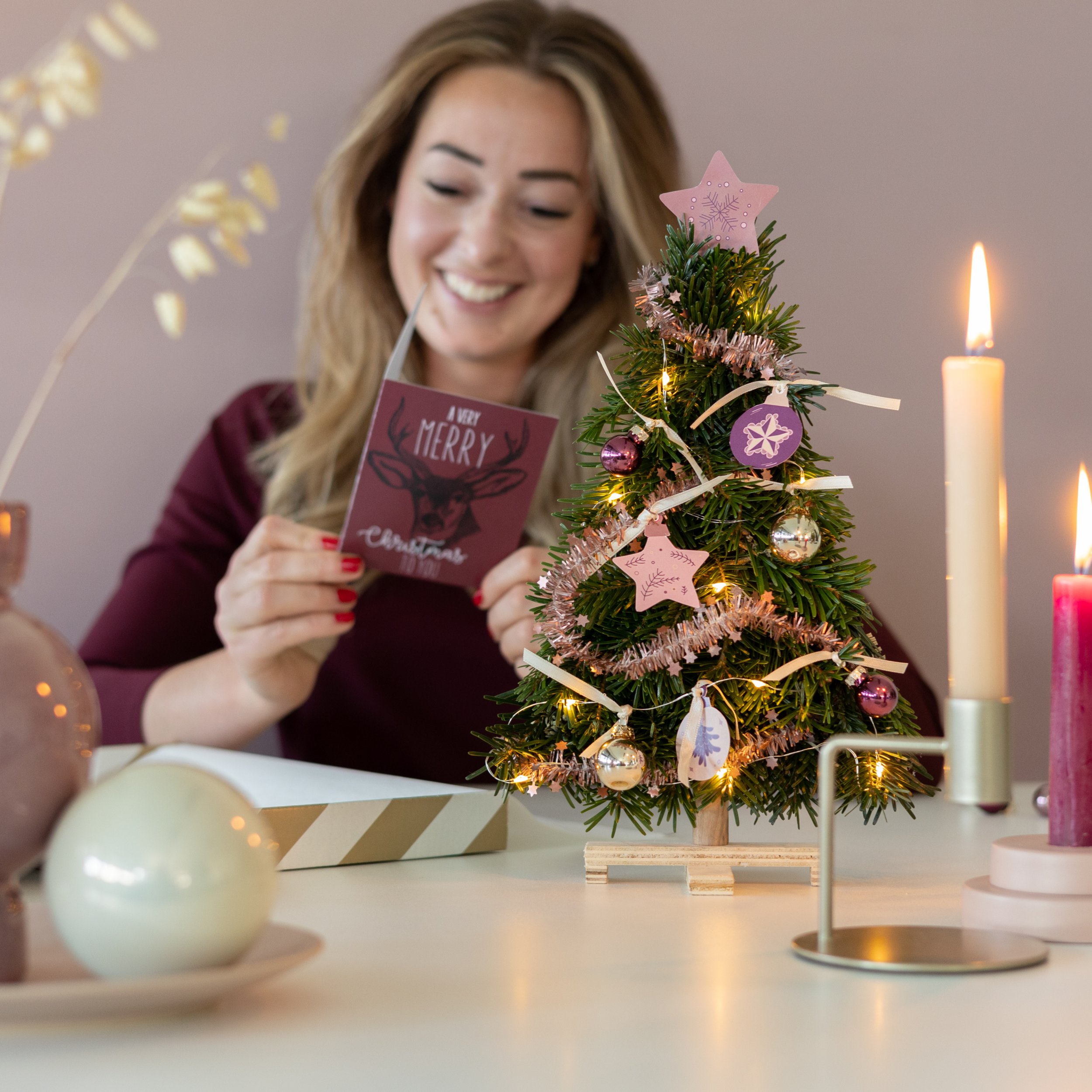 Kerstboompje Holly Jolly